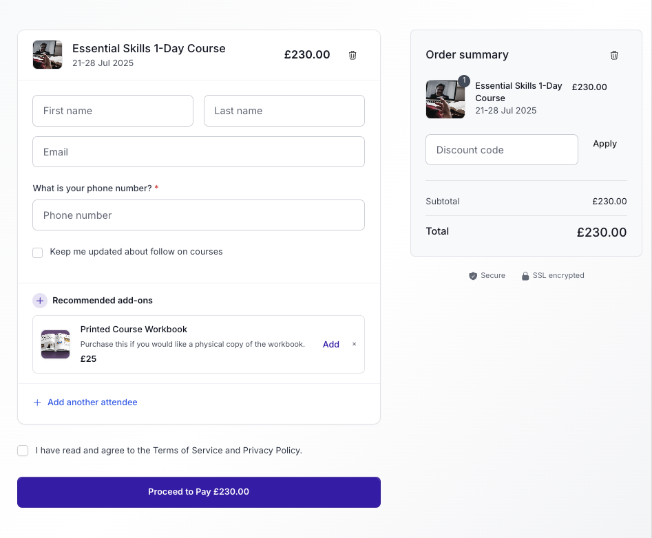 A powerful branded checkout that converts