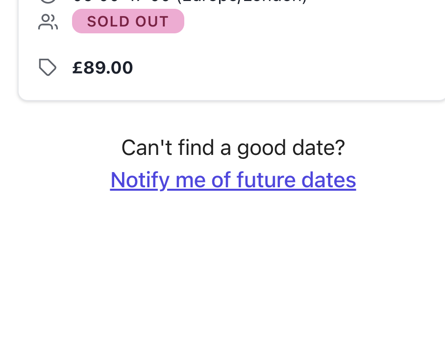 Future date notifications